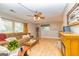 Comfortable living room with hardwood floors, ceiling fan, and natural light at 44 Twiggs Cor, Peachtree City, GA 30269