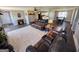 Comfortable living room with stylish seating, an area rug, and a seamless transition to the kitchen and dining areas at 3014 Bowdon Tyus Rd, Bowdon, GA 30108