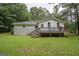 Backyard with deck and grassy area at 616 Inman Rd # B, Fayetteville, GA 30215