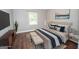 Bedroom with modern decor and hardwood floors at 616 Inman Rd # B, Fayetteville, GA 30215