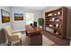 Home office with desk and bookshelf at 616 Inman Rd # B, Fayetteville, GA 30215