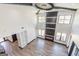 Spacious living room with soaring ceilings, a modern fireplace, and large windows at 105 Robinwood Ct, Fayetteville, GA 30214