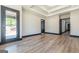Bright living room with modern design elements and a door leading to an outdoor space at 105 Robinwood Ct, Fayetteville, GA 30214