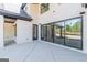 Open patio area highlighting the sliding glass doors leading inside at 105 Robinwood Ct, Fayetteville, GA 30214