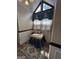 Bathroom sitting area with a patterned cushion and a view at 3970 Governors Cir, Loganville, GA 30052