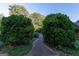 Well manicured landscaping with a stone walkway through the yard at 8815 Campbellton St, Douglasville, GA 30134