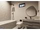 This bathroom features a soaking tub, a standing shower, and modern fixtures at 3181 Buck Branch Rd, Conyers, GA 30094