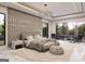 Bright bedroom boasts natural light, decorative wall, and plush textures that offers a serene retreat at 3181 Buck Branch Rd, Conyers, GA 30094