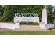 Everton Villages neighborhood entrance sign with beautiful landscaping at 104 Conway St, Peachtree City, GA 30269