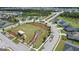 Community park view with pavilion, fire pit and walking trail at 104 Conway St, Peachtree City, GA 30269