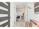 Hallway with stylish front door and contemporary decor leading to living area at 3229 Kingsdale Dr # 2, Atlanta, GA 30311