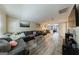 Open living space featuring hardwood floors, neutral walls, and comfortable seating arrangement at 105 N River Dr # G, Sandy Springs, GA 30350