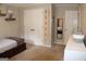 ' bedroom with a twin bed, growth chart, and ample closet space for storage at 1310 Larkview Sw Dr, Lilburn, GA 30047