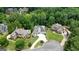 Wide aerial view of a beautiful neighborhood highlighting the lush landscape and expansive lawns at 6017 Chestatee Creek Nw Ct, Acworth, GA 30101