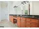 Bathroom with double sink vanity and plenty of storage space at 6017 Chestatee Creek Nw Ct, Acworth, GA 30101