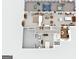 Detailed floor plan showcasing layout of living spaces, bedrooms, kitchen, and outdoor deck at 6017 Chestatee Creek Nw Ct, Acworth, GA 30101