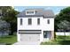 Charming two-story home with white brick, gray roof, and well-manicured lawn at 4484 Eastbrook Pl # 54B, Snellville, GA 30039