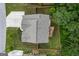 Aerial view of the home's roof and backyard deck at 302 Aspen Valley Ln, Dallas, GA 30157