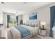 Bright bedroom featuring a plush bed, stylish bedside tables, and tasteful decor at 3725 Downing Dr, Cumming, GA 30040