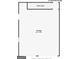 Floor plan illustration of the detached garage, offering ample parking and storage space at 50 Birch Road, Covington, GA 30014