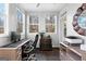 Bright home office featuring dark wood flooring and natural light at 50 Birch Road, Covington, GA 30014