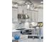 Close-up of a modern kitchen with sleek appliances, a stylish backsplash, and pendant lighting at 50 Birch Road, Covington, GA 30014