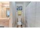 Well-lit bathroom features a shower/tub combo, a vanity, and neutral colors at 119 Creekside Vw, Hiram, GA 30141
