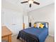 Comfortable bedroom featuring a bed, closet, and neutral-toned walls at 4160 Grandview Vista St, Cumming, GA 30028
