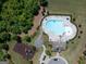 Overhead view of the community pool, playground, and common areas at 4160 Grandview Vista St, Cumming, GA 30028