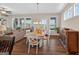 Cozy dining area with natural light, stylish table set, and beautiful wood floors at 4160 Grandview Vista St, Cumming, GA 30028