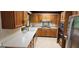 Spacious kitchen with ample cabinet space, stainless steel appliances, and white countertops at 3626 Lone Indian Trl, Marietta, GA 30066