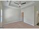 Bedroom with a ceiling fan and neutral carpeting, offering a peaceful and adaptable space at 4107 Township Pkwy # 69, Sandy Springs, GA 30342
