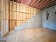 Partially framed basement with concrete foundation, showing the initial construction phase at 5342 Legacy Trl # 30, Douglasville, GA 30135