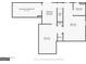 Floor plan of the basement level including two bedrooms and a full bathroom at 684 Doe Lane Ln, Loganville, GA 30052