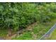 A small creek runs along the property boundary with lush greenery and foliage at 684 Doe Lane Ln, Loganville, GA 30052