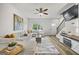 Comfortable living room featuring a fireplace, an open layout, and natural light at 1004 Bayrose Cir, East Point, GA 30344