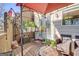Inviting outdoor patio with cozy seating, decorative plants, and a charming gazebo at 1753 Liberty Pkwy, Atlanta, GA 30318