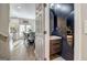 Elegant powder room with modern fixtures and stylish finishes, next to the dining area at 1753 Liberty Pkwy, Atlanta, GA 30318