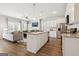 Bright, open concept living space with kitchen island and stainless steel appliances at 422 Camrose Ave, Union City, GA 30291