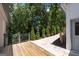 Back porch with a beautiful view of the landscaped yard, perfect for outdoor relaxation at 145 Mount Shasta Ln, Johns Creek, GA 30022