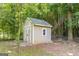 Well-kept storage shed nestled in the backyard, providing convenient outdoor storage at 178 Castleair Ne Dr, Kennesaw, GA 30144