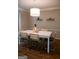 Dining area featuring a modern chandelier and seating for six, great for dinner parties at 37 La Rue Nw Pl, Atlanta, GA 30327