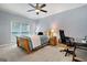 Cozy bedroom with large window and a dedicated workspace is great for working from home at 3045 Moss Stone Lane Sw Ln, Marietta, GA 30064