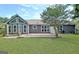 Large backyard features a spacious patio, perfect for outdoor living and entertaining at 110 Chesterfield Ct, Fayetteville, GA 30214