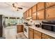 Functional kitchen with white appliances, and breakfast nook at 180 Moseley Crossing Dr, Stockbridge, GA 30281