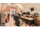 Home office with sound equipment, sound proofing, monitors and natural light at 180 Moseley Crossing Dr, Stockbridge, GA 30281