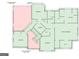 Detailed floor plan showcasing the layout of the upper floor including bedrooms at 121 Fairway Overlook, Woodstock, GA 30188