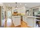Kitchen with marble countertops and stainless steel appliances at 121 Fairway Overlook, Woodstock, GA 30188