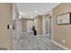 Hallway featuring durable gray laminate flooring at 310 Westbourne Dr, Tyrone, GA 30290