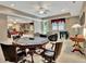 Open recreation room with a game table, kitchenette, and ample entertainment space at 310 Westbourne Dr, Tyrone, GA 30290